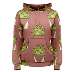 Cactus Pattern Background Texture Women s Pullover Hoodie by HermanTelo