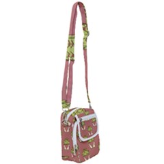 Cactus Pattern Background Texture Shoulder Strap Belt Bag by HermanTelo