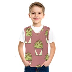 Cactus Pattern Background Texture Kids  Sportswear by HermanTelo