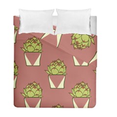 Cactus Pattern Background Texture Duvet Cover Double Side (full/ Double Size)