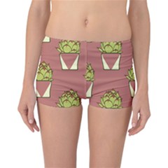 Cactus Pattern Background Texture Reversible Boyleg Bikini Bottoms