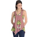 Cactus Pattern Background Texture Sleeveless Tunic View1