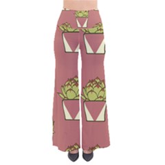 Cactus Pattern Background Texture So Vintage Palazzo Pants