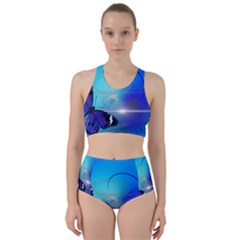 Butterfly Animal Insect Racer Back Bikini Set