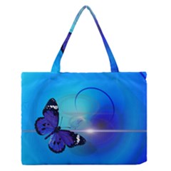 Butterfly Animal Insect Zipper Medium Tote Bag