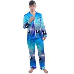 Butterfly Animal Insect Men s Satin Pajamas Long Pants Set by HermanTelo