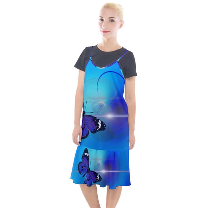 Butterfly Animal Insect Camis Fishtail Dress