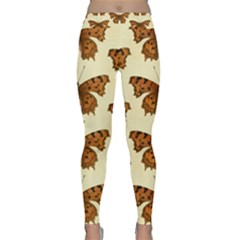 Butterflies Insects Pattern Classic Yoga Leggings by HermanTelo