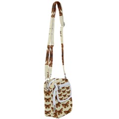 Butterflies Insects Pattern Shoulder Strap Belt Bag