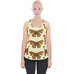 Butterflies Insects Pattern Piece Up Tank Top