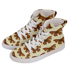 Butterflies Insects Pattern Men s Hi-top Skate Sneakers by HermanTelo