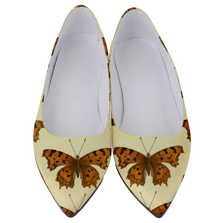 Butterflies Insects Pattern Women s Low Heels