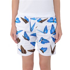 Butterfly Unique Background Women s Basketball Shorts