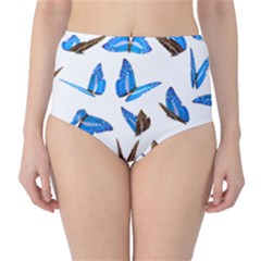 Butterfly Unique Background Classic High-waist Bikini Bottoms