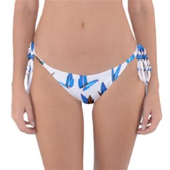 Butterfly Unique Background Reversible Bikini Bottom