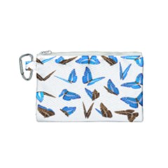 Butterfly Unique Background Canvas Cosmetic Bag (small)