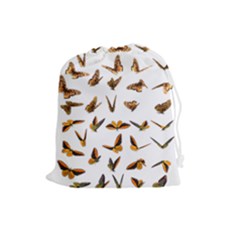 Butterflies Insect Swarm Drawstring Pouch (large) by HermanTelo