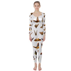 Butterflies Insect Swarm Long Sleeve Catsuit