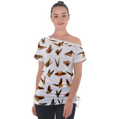 Butterflies Insect Swarm Tie-up Tee