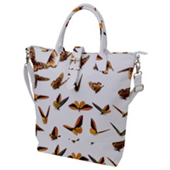 Butterflies Insect Swarm Buckle Top Tote Bag by HermanTelo