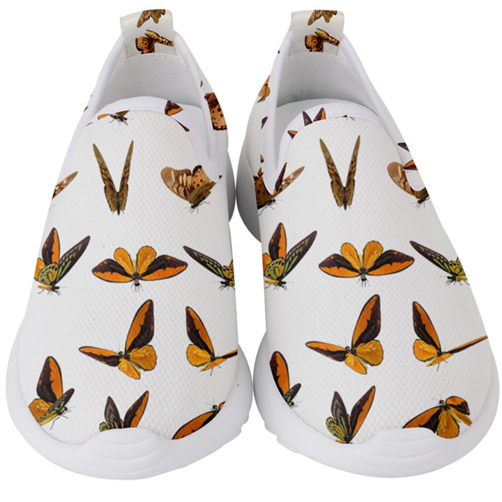 Butterflies Insect Swarm Kids  Slip On Sneakers