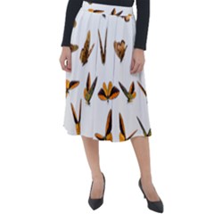 Butterflies Insect Swarm Classic Velour Midi Skirt  by HermanTelo