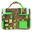 Blocks Cubes Green Satchel Handbag View3