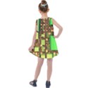 Blocks Cubes Green Kids  Summer Dress View2