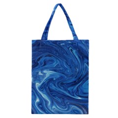 Blue Pattern Texture Art Classic Tote Bag by HermanTelo