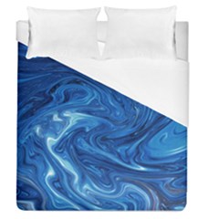 Blue Pattern Texture Art Duvet Cover (queen Size)