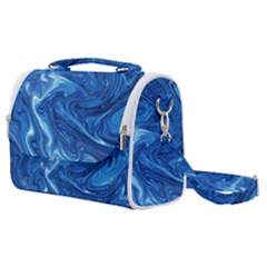 Blue Pattern Texture Art Satchel Shoulder Bag