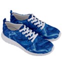 Blue Pattern Texture Art Men s Lightweight Sports Shoes View3