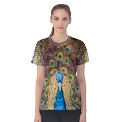 Bird Peacock Feather Women s Cotton Tee