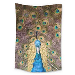 Bird Peacock Feather Large Tapestry