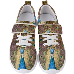 Bird Peacock Feather Men s Velcro Strap Shoes