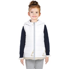 Christmas Tree Star Kids  Hooded Puffer Vest by HermanTelo