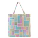 Color Blocks Abstract Background Grocery Tote Bag View1