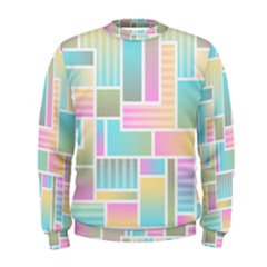 Color Blocks Abstract Background Men s Sweatshirt