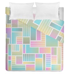 Color Blocks Abstract Background Duvet Cover Double Side (queen Size)