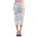 Color Blocks Abstract Background Midi Pencil Skirt View1