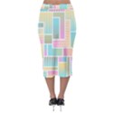 Color Blocks Abstract Background Midi Pencil Skirt View2