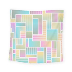 Color Blocks Abstract Background Square Tapestry (small)