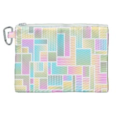 Color Blocks Abstract Background Canvas Cosmetic Bag (xl)