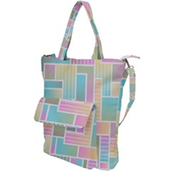 Color Blocks Abstract Background Shoulder Tote Bag