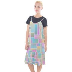 Color Blocks Abstract Background Camis Fishtail Dress by HermanTelo