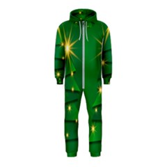 Christmas Tree Green Hooded Jumpsuit (kids)