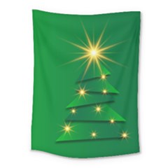 Christmas Tree Green Medium Tapestry