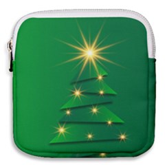 Christmas Tree Green Mini Square Pouch by HermanTelo