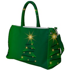 Christmas Tree Green Duffel Travel Bag by HermanTelo