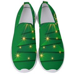 Christmas Tree Green Men s Slip On Sneakers by HermanTelo